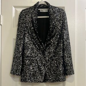 Zara Oversized Sequin Women's Blazer